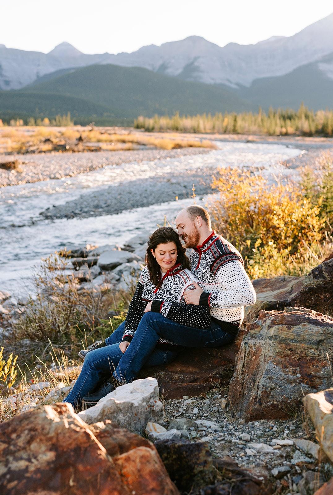 Nicole & Peter | Fall Kananaskis Country Engagement Session