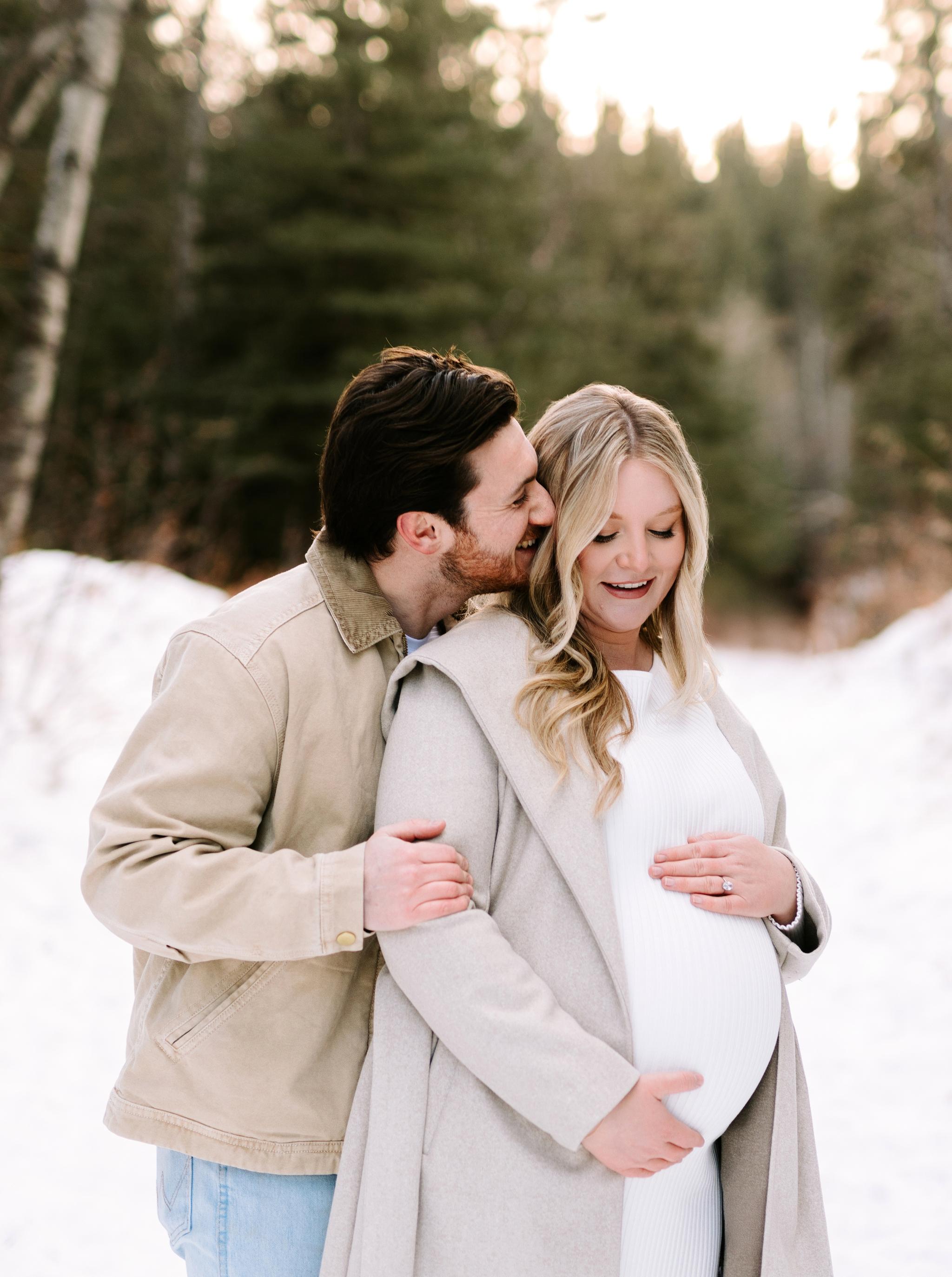 Faith & Max | Winter Calgary Maternity Photo Session