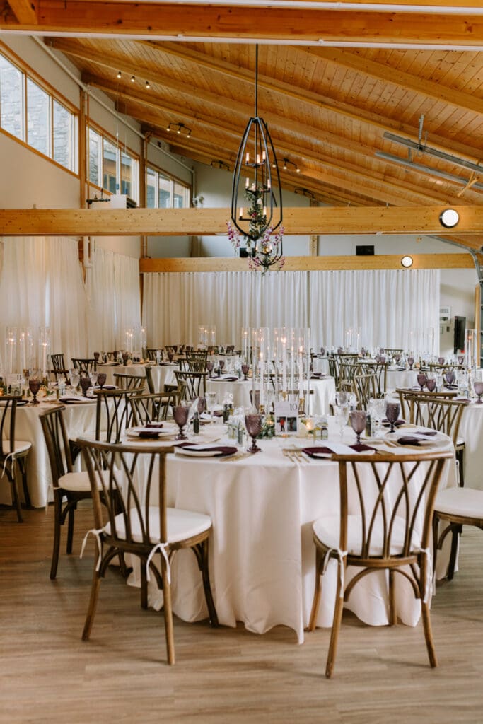 An Azuridge Estate Hotel wedding recetion setup